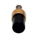 Black Golden Tiny Cylinder Glass Cabinet knobs